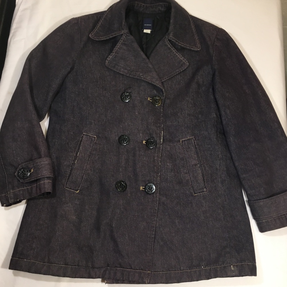 Gap Dark Denim Button Coat - image 1